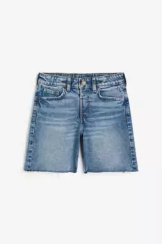 Джинсовые шорты свободного кроя H&M, синий