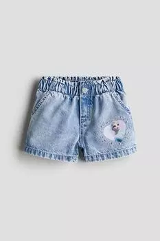 Джинсовые шорты свободного кроя H&M, синий