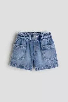 Джинсовые шорты свободного кроя H&M, синий