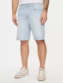 Джинсовые шорты свободного кроя Lee, синий