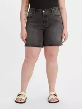 Джинсовые шорты свободного кроя Levi's, черный