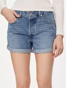 Джинсовые шорты свободного кроя Levi's, синий