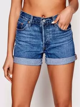 Джинсовые шорты свободного кроя Levi'S, синий