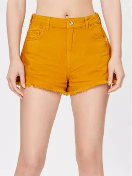 Джинсовые шорты свободного кроя Patrizia Pepe, коричневый