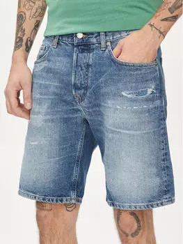 Джинсовые шорты свободного кроя Pepe Jeans, синий