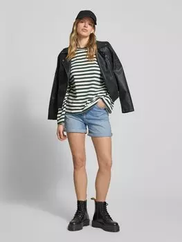 Джинсовые шорты свободного кроя с этикеткой, модель «МАМА» Calvin Klein Jeans, светло-голубой