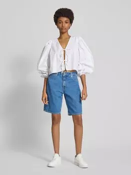 Джинсовые шорты свободного кроя с пятью карманами Pepe Jeans, синий