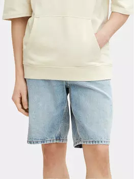 Джинсовые шорты свободного кроя Tom Tailor Denim, синий