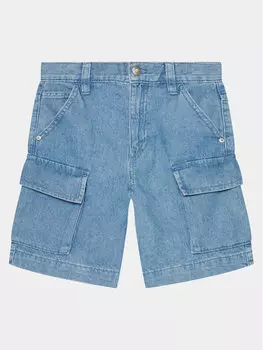 Джинсовые шорты свободного кроя United Colors Of Benetton, синий