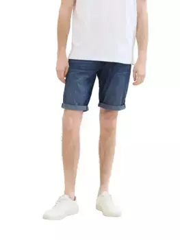 Джинсовые шорты TOM TAILOR "JOSH", фасон с 5 карманами, цвет Used Mid Stone Blue Denim