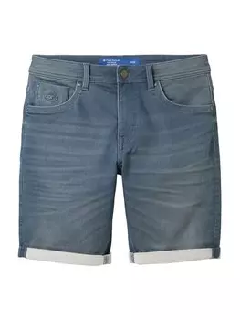 Джинсовые шорты TOM TAILOR Regular Jeans Josh, синий деним