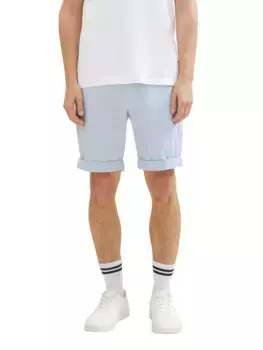 Джинсовые шорты TOM TAILOR с эластичным поясом Tom Tailor Denim, цвет Light Blue White Dobby