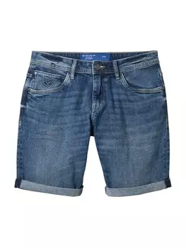 Джинсовые шорты TOM TAILOR Slim fit Jeans Josh, темно-синий