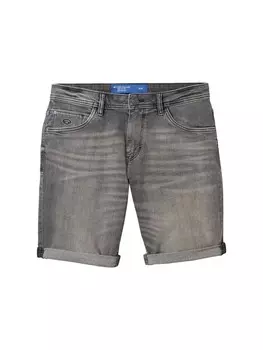 Джинсовые шорты TOM TAILOR Slim fit Jeans Josh, серый деним