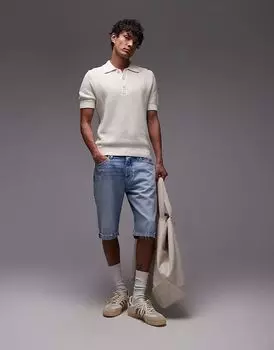 Джинсовые шорты Tommy Jeans Ryan с подворотом светлого оттенка