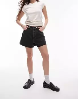 Джинсовые шорты Topshop – Denim Lover – черного цвета