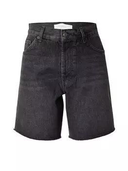 Джинсовые шорты TOPSHOP Loose fit Jeans Jort, черный деним