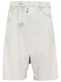 Джинсовые шорты Twister асимметричного кроя R13, синий