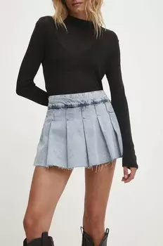 Джинсовые шорты-юбка Answear Lab, синий