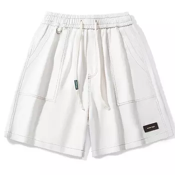 Джинсовые шорты унисекс AMBER LIGHT, Белый