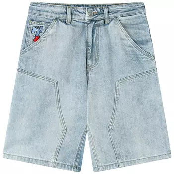 Джинсовые шорты унисекс MIND ERROR, Темно-серый