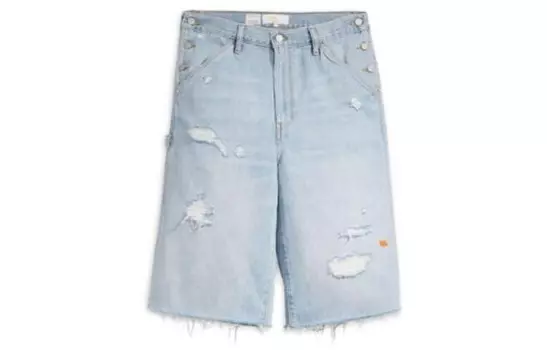 Джинсовые шорты унисекс светло-голубого цвета из серии Erl X Levis X ERL Co-branded Series Levi’S, светло-голубой