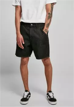 Джинсовые шорты Urban Classics ORGANIC DENIM BERMUDA SHORTS, цвет Black Washed