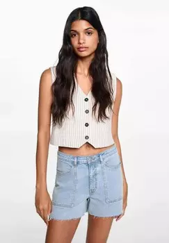 Джинсовые шорты UTILITYT Mango Kids, синий