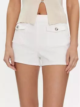 Джинсовые шорты узкого кроя Guess, белый