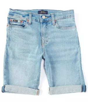 Джинсовые шорты узкого кроя с подвернутым краем Polo Ralph Lauren Big Boys 8–20 Sullivan, синий
