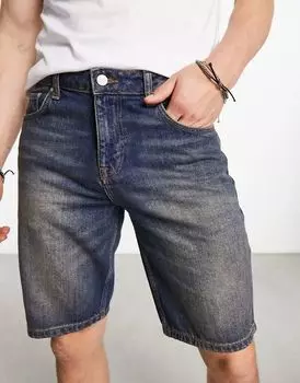 Джинсовые шорты узкого кроя средней длины ASOS в стиле Y2K