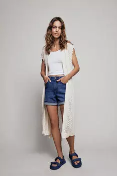 Джинсовые шорты Vila, синий