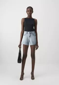 Джинсовые шорты VMTESS CUT OFF Vero Moda, светло-голубой деним