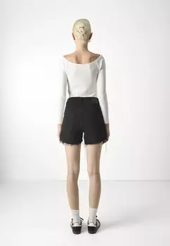 Джинсовые шорты VMTESS CUT OFF Vero Moda, черный деним