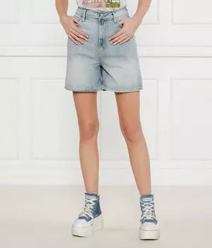 Джинсовые шорты в цвете гелита Regular fit Hugo, синий