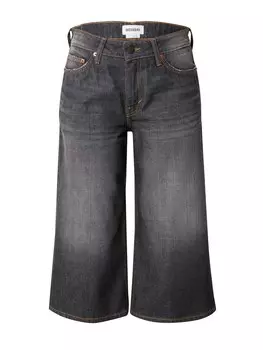 Джинсовые шорты WEEKDAY Wide leg Jeans, черный