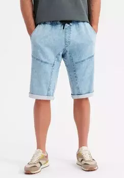 Джинсовые шорты WITH DECORATIVE STITCHING Ombre, светло-голубой