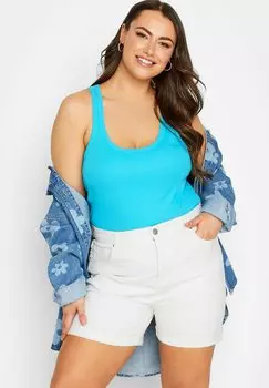 Джинсовые шорты Yours Clothing, белый