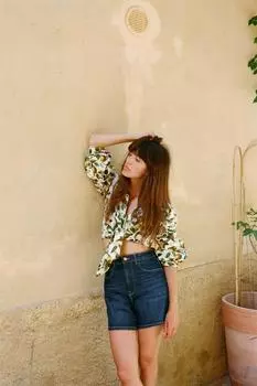 Джинсовые шорты Z1975 Mom Fit с высокой посадкой ZARA, синий