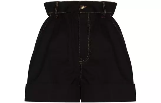Джинсовые шорты женские черные Miu Miu