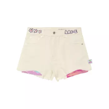 Джинсовые шорты женские цвета слоновой кости IVX Aape