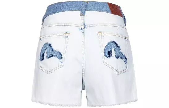 Джинсовые шорты женские джинсовые синие Evisu
