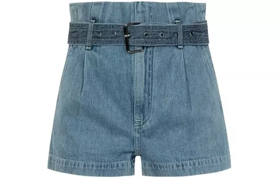 Джинсовые шорты женские джинсовые синие Evisu