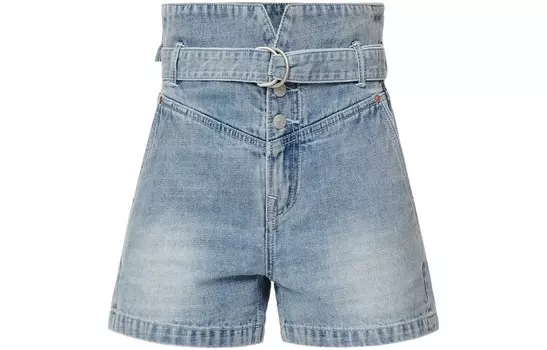 Джинсовые шорты женские джинсовые синие Evisu