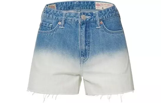 Джинсовые шорты женские разноцветные Evisu