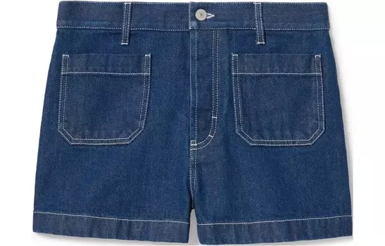 Джинсовые шорты женские темно-синие Gucci