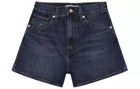 Джинсовые шорты женские темно-синие Levi’S