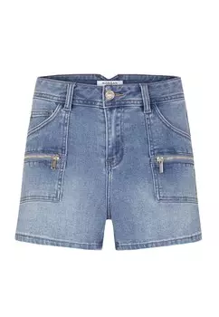 Джинсовые шорты ZIPPED DETAILS Morgan, синий деним
