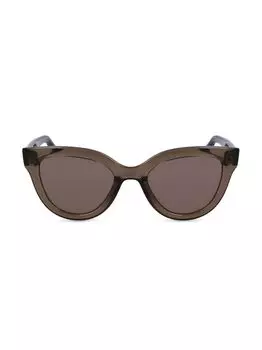 Джинсовые солнцезащитные очки «кошачий глаз» 52 мм Victoria Beckham