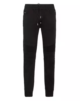 Джинсовые спортивные брюки Basic Philipp Plein, цвет Dark Side